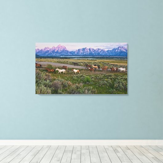 Pferdewanderung Leinwanddruck (Insitu (Holzboden))