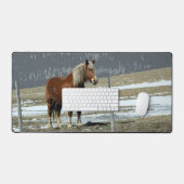 Pferdewanderung nach Belgien in Paddock Schreibtischunterlage (Tastatur & Maus)