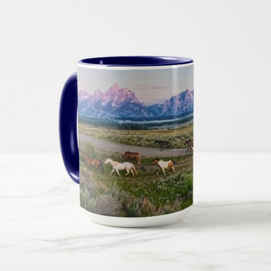 Pferdewanderung Tasse (Vorderseite Links)