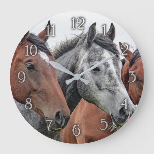 Pferdewanduhr Große Wanduhr (Vorderseite)
