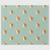 PferdeWasserfarbe-Art Stallion Geschenkpapier (Flach)