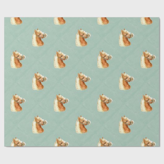 PferdeWasserfarbe-Art Stallion Geschenkpapier (Flach)