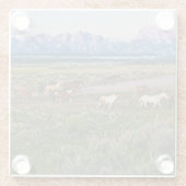 Pferdeweg Glasuntersetzer (Rückseite)