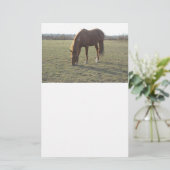 Pferdeweiden Briefpapier (Stehend Vorderseite)