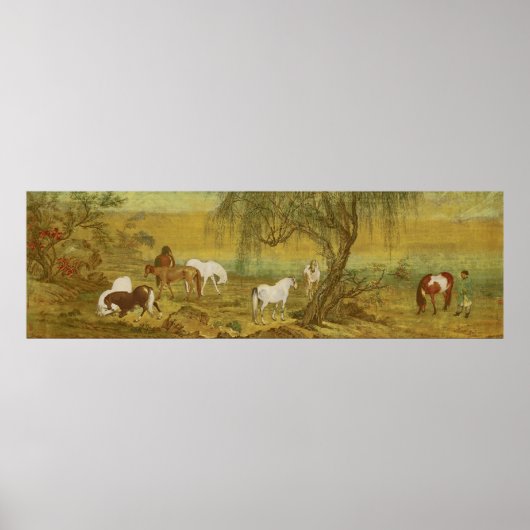 Pferdeweiden in den Vororten Poster (Vorne)