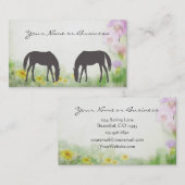 Pferdeweidewirtschaft oder Personalausweis Visitenkarte (Vorne/Hinten)