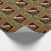 Pferdeweihnachten Geschenkpapier (Ecke)
