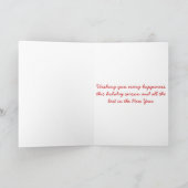 Pferdeweihnachtskarte Feiertagskarte (Innenseite)