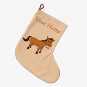 PferdeweihnachtsStrumpf Großer Weihnachtsstrumpf (Vorderansicht (hängend))