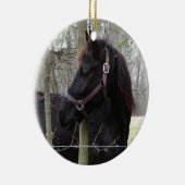 PFERDEweihnachtsverzierung Keramik Ornament (Rechts)