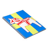 Pferdeweiß Schwedens Dala Notizblock (Rechte Seite)