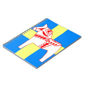 Pferdeweiß Schwedens Dala Notizblock (Linke Seite)