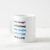 Pferdewettbewerber, phantastisch kaffeetasse (Vorderseite Links)