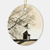 Pferdewetter Keramik Ornament (Links)