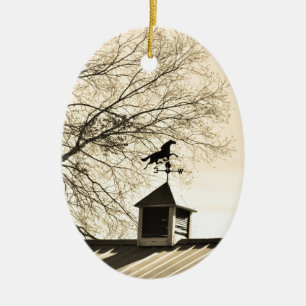 Pferdewetter Keramik Ornament