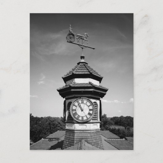 Pferdewetter- und Uhrenturm Postkarte (Vorderseite)