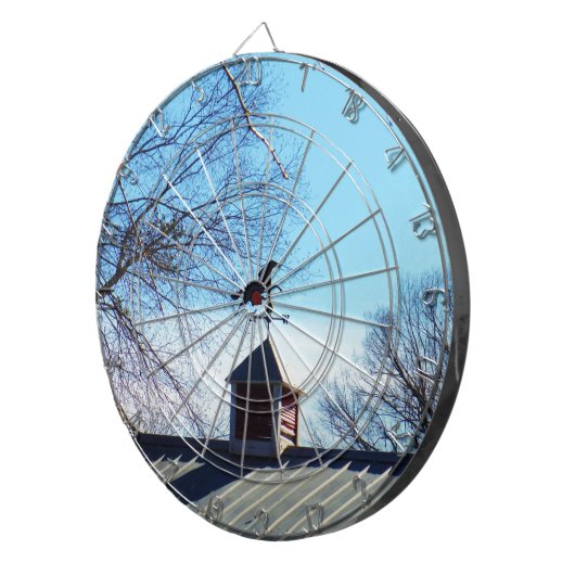 Pferdewetter Vane Blue Sky Dartscheibe (Vorderseite rechts)