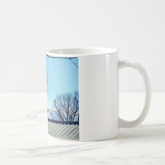 Pferdewetter Vane Blue Sky Kaffeetasse (Rechts)