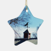 Pferdewetter Vane Blue Sky Keramik Ornament (Rechts)