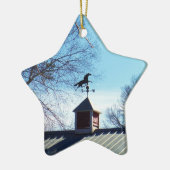 Pferdewetter Vane Blue Sky Keramik Ornament (Links)