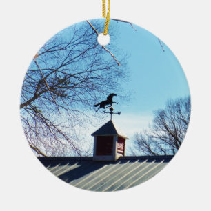 Pferdewetter Vane Blue Sky Keramikornament