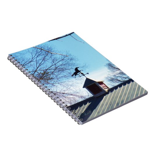 Pferdewetter Vane Blue Sky Notizblock (Rechte Seite)