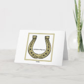 Pferdewilde Trio-Gruß-Karte Karte (Rückseite)