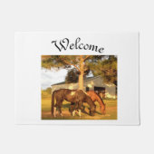 Pferdewillkommen Fußmatte (Vorderseite)