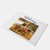 Pferdewillkommen Fußmatte (Schrägansicht)