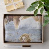 Pferdewoman Horseback Blue Mixed Media Decoupage Seidenpapier (Geschenk)