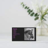 Pferdezeichnen Visitenkarte (Stehend Vorderseite)