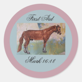 Pferdezeitschrift Runder Aufkleber