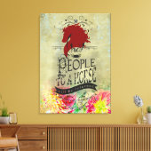 Pferdezitat - überzogene Leinwand (Insitu (Wohnzimmer))