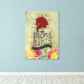 Pferdezitat - überzogene Leinwand (Insitu (Holzboden))