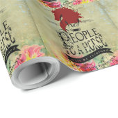 Pferdezitat - Wrapping Paper Geschenkpapier (Rolleneckpunkt)