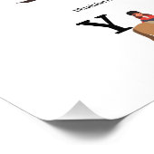 Pferdezucht alphabetisch fotodruck (Ecke)