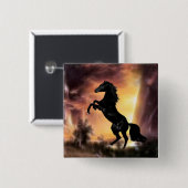 Pferdezucht auf Friesian Stallion Button (Vorne & Hinten)
