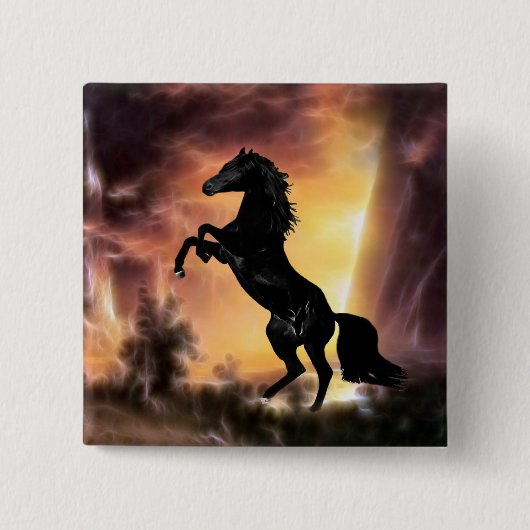 Pferdezucht auf Friesian Stallion Button (Vorderseite)