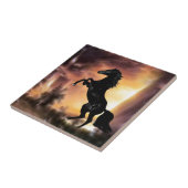 Pferdezucht auf Friesian Stallion Fliese (Seite)