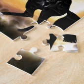 Pferdezucht auf Friesian Stallion Puzzle (Seite)