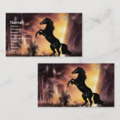 Pferdezucht auf Friesian Stallion Visitenkarte (Vorne/Hinten)