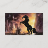 Pferdezucht auf Friesian Stallion Visitenkarte (Rückseite)