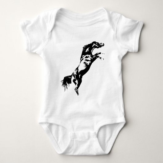 Pferdezucht Baby Strampler (Vorderseite)