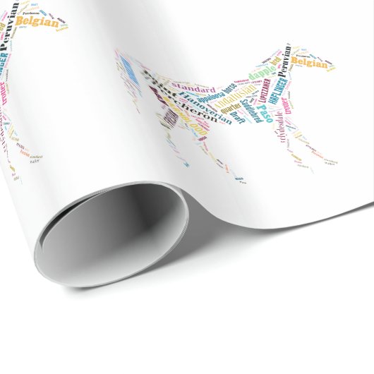 Pferdezucht Geschenkpapier (Rolleneckpunkt)