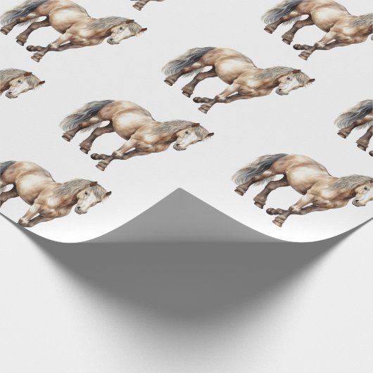 Pferdezucht Geschenkpapier (Ecke)