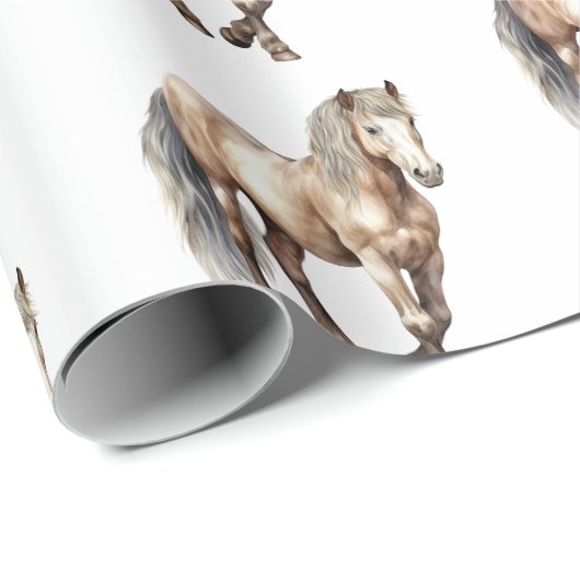 Pferdezucht Geschenkpapier (Rolleneckpunkt)