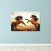 Pferdezucht Leinwanddruck (Insitu (Holzboden))