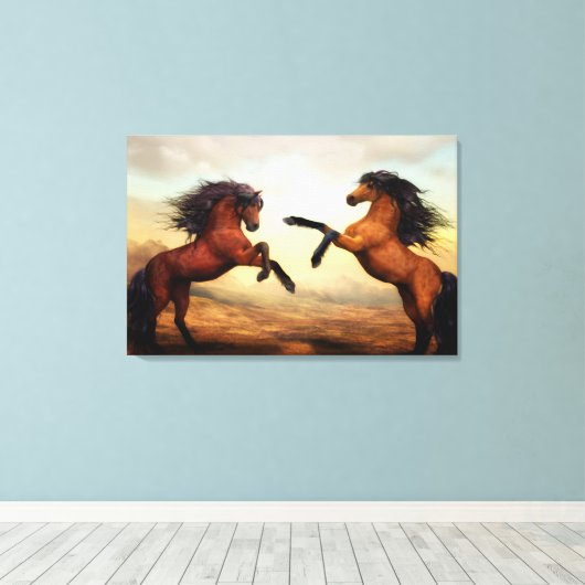 Pferdezucht Leinwanddruck (Insitu (Holzboden))