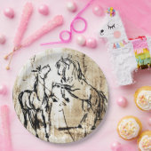 Pferdezucht Pappteller (Party)