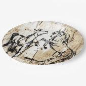 Pferdezucht Pappteller (Schrägansicht)